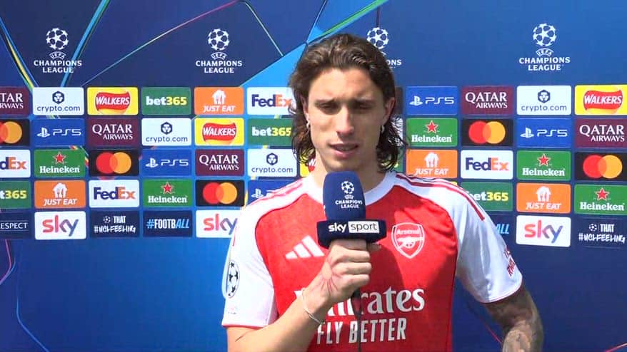 Calafiori: "Arteta? Mai avuto un allenatore così"