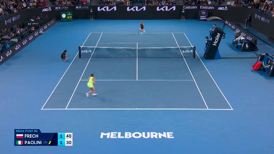 Australian Open, i migliori colpi di Paolini-Frech
