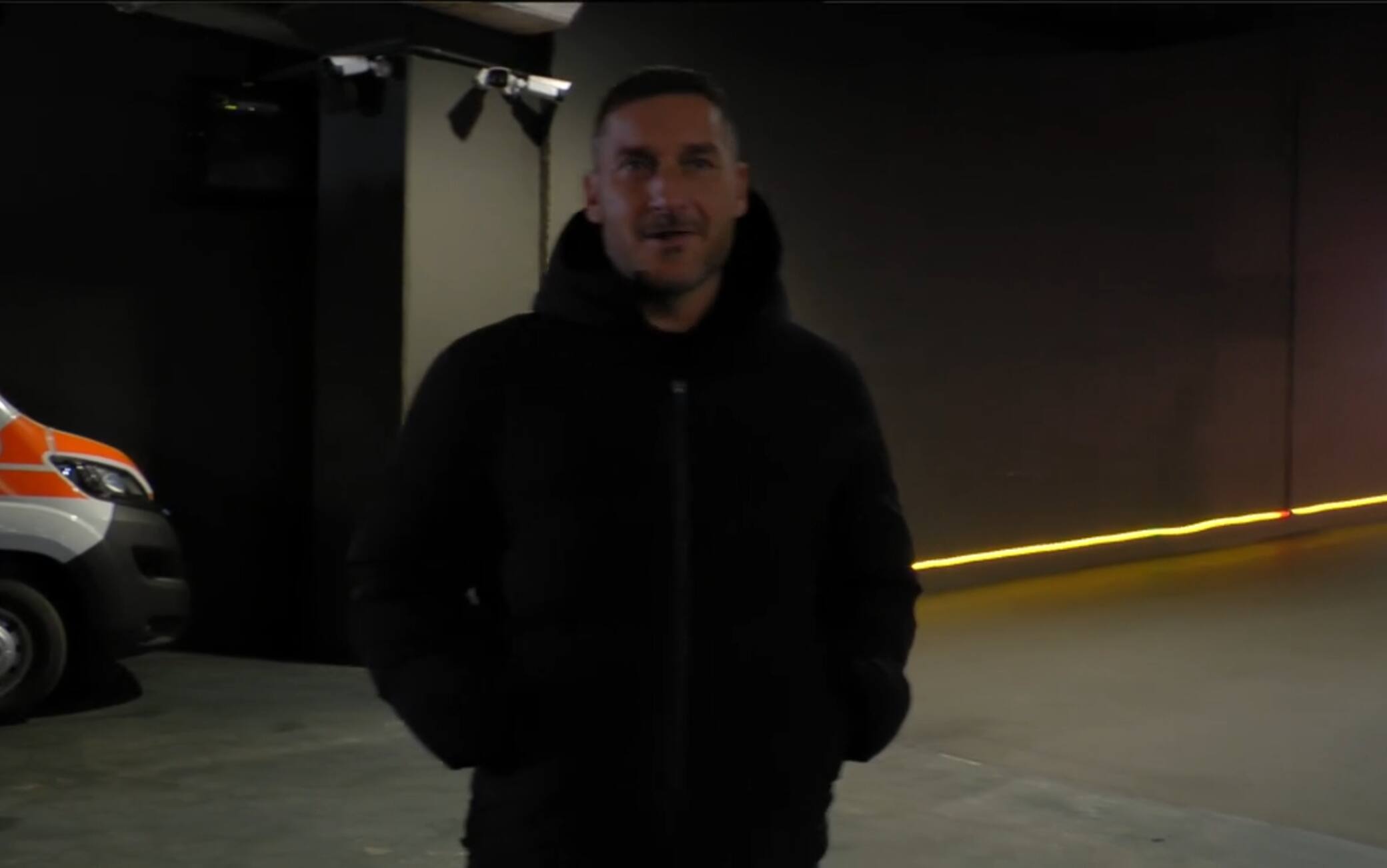VIDEO. Francesco Totti all'Olimpico per vedere Roma-Cagliari