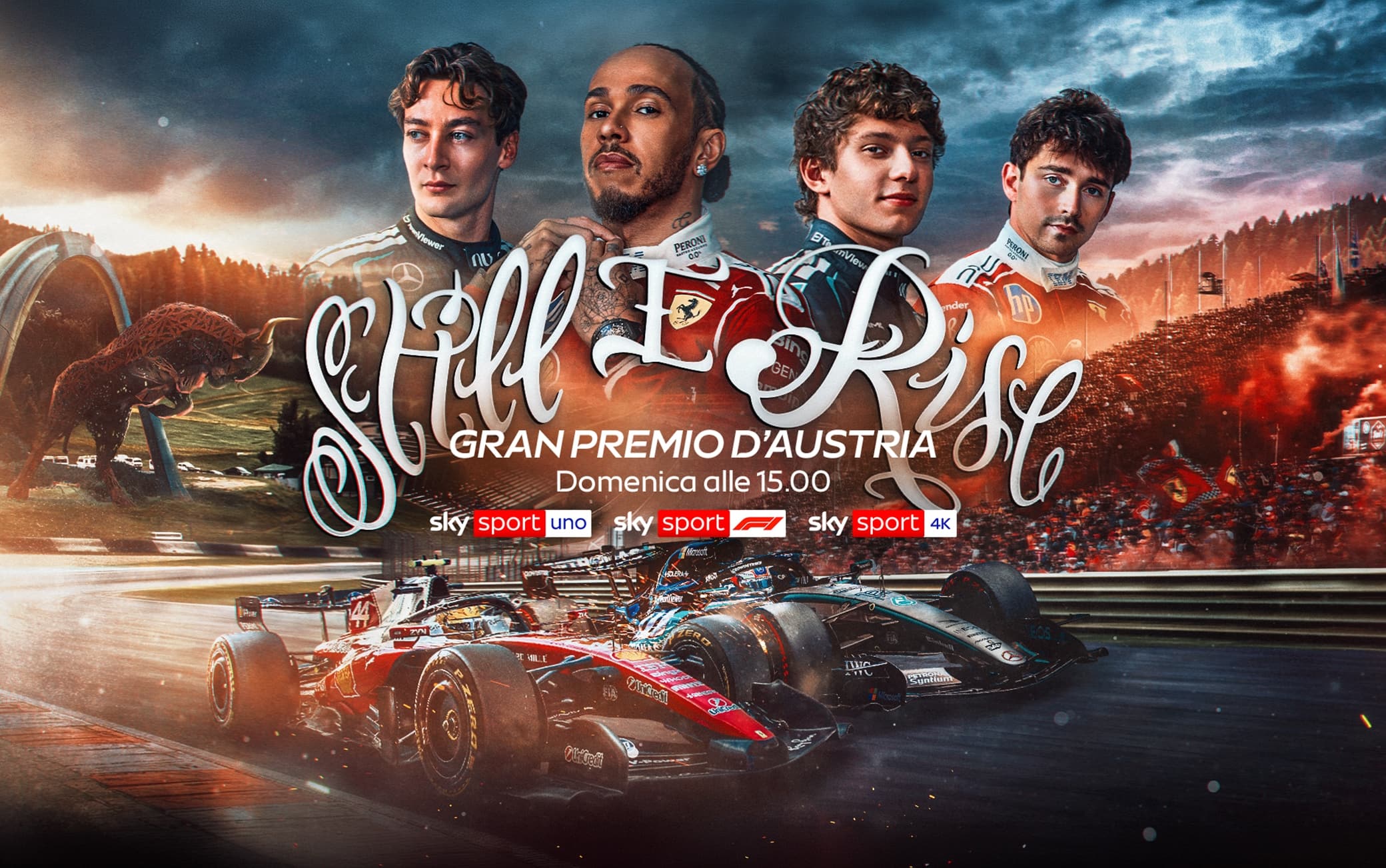 Il Mondiale fi Formula 1 fa tappa in Austria: è tutto LIVE su Sky