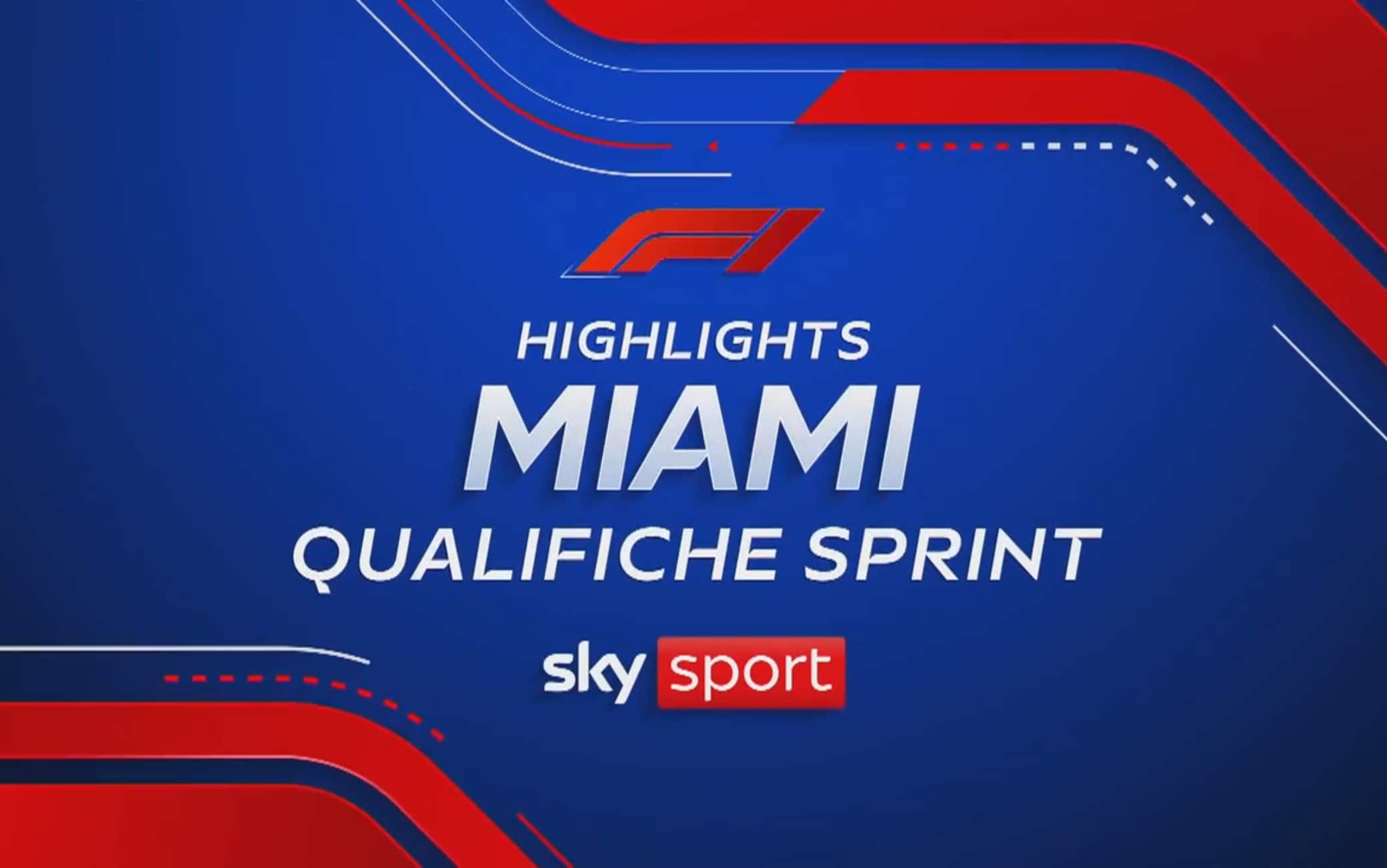 Formula 1, GP Miami: highlights delle qualifiche Sprint