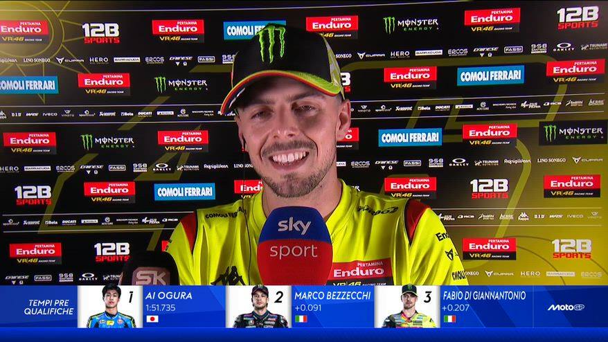 Di Giannantonio: "Velocità c'è, serve migliorare sul passo"