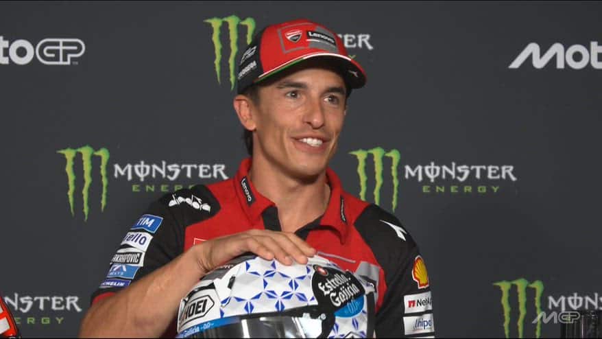 Marquez e il casco per Brno ispirato alla birra