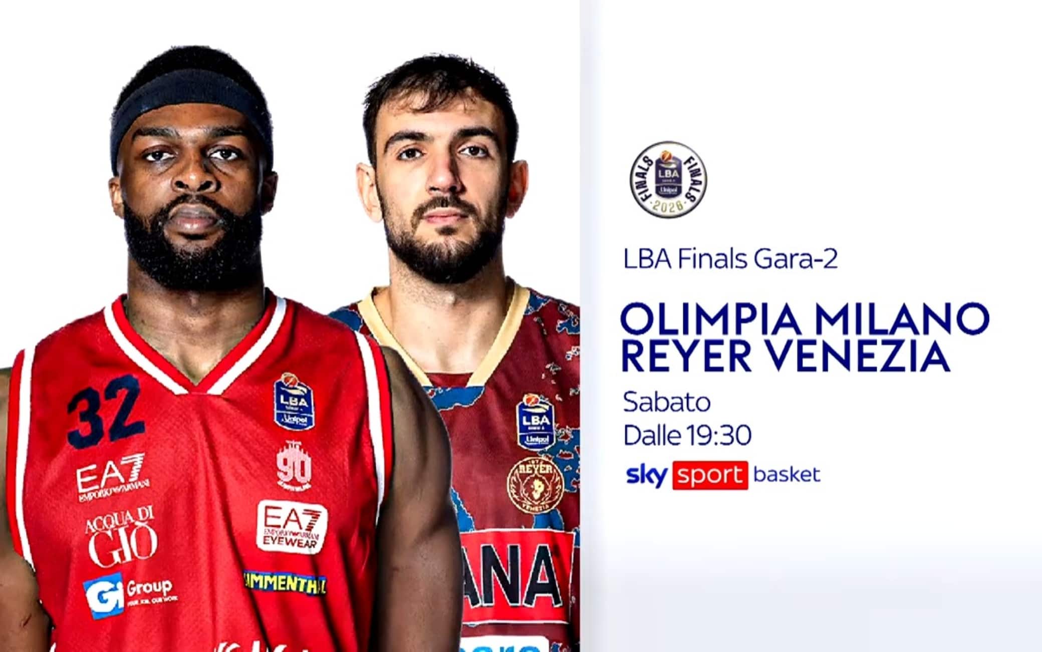 Milano-Venezia, Gara 2 finale Scudetto LBA in diretta tv e streaming su Sky e Now