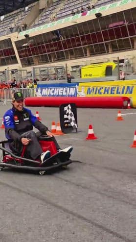 Le Mans, Quartararo si scalda sui kart