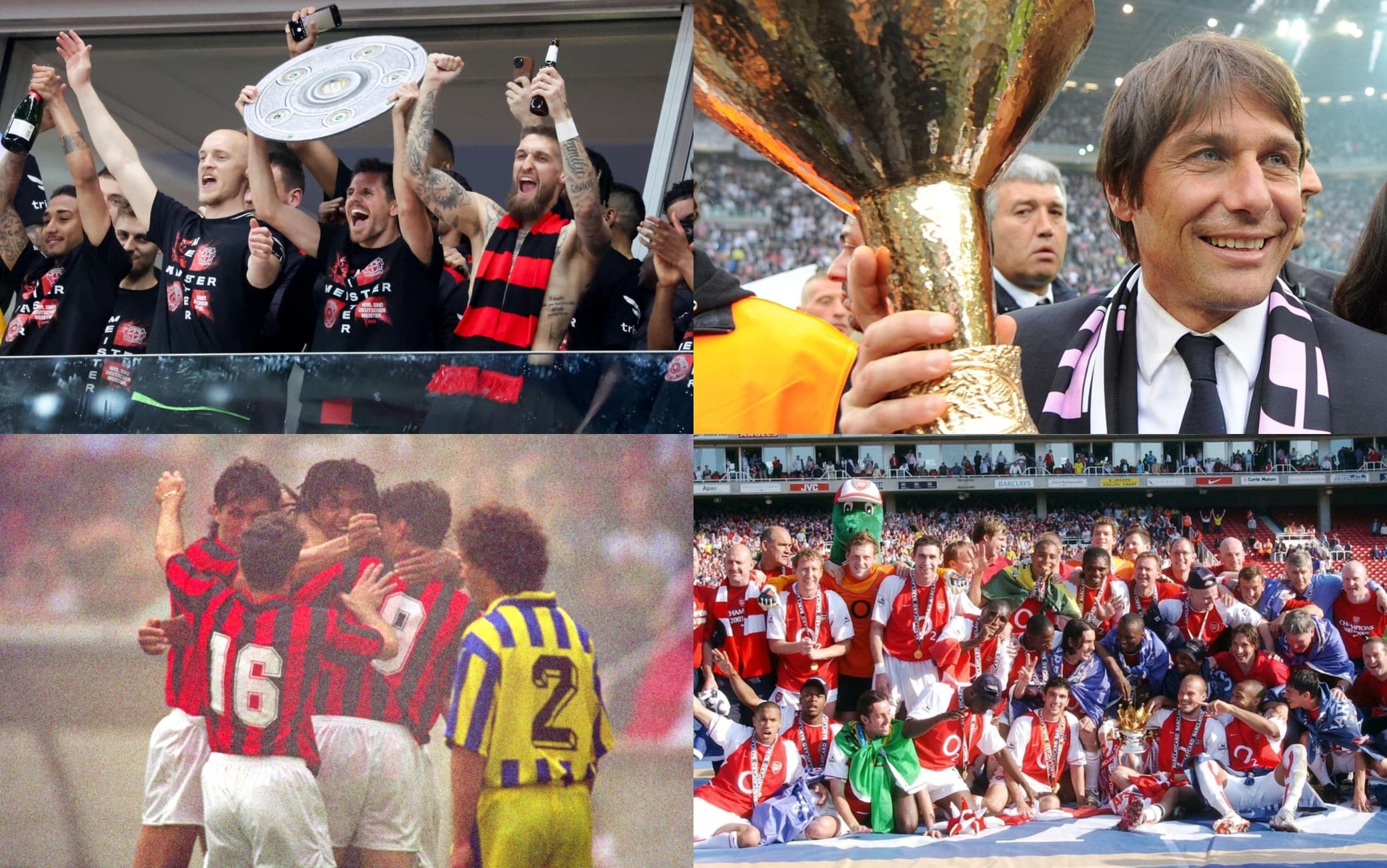 Le squadre che hanno completato un'intera stagione senza sconfitte in campionato
