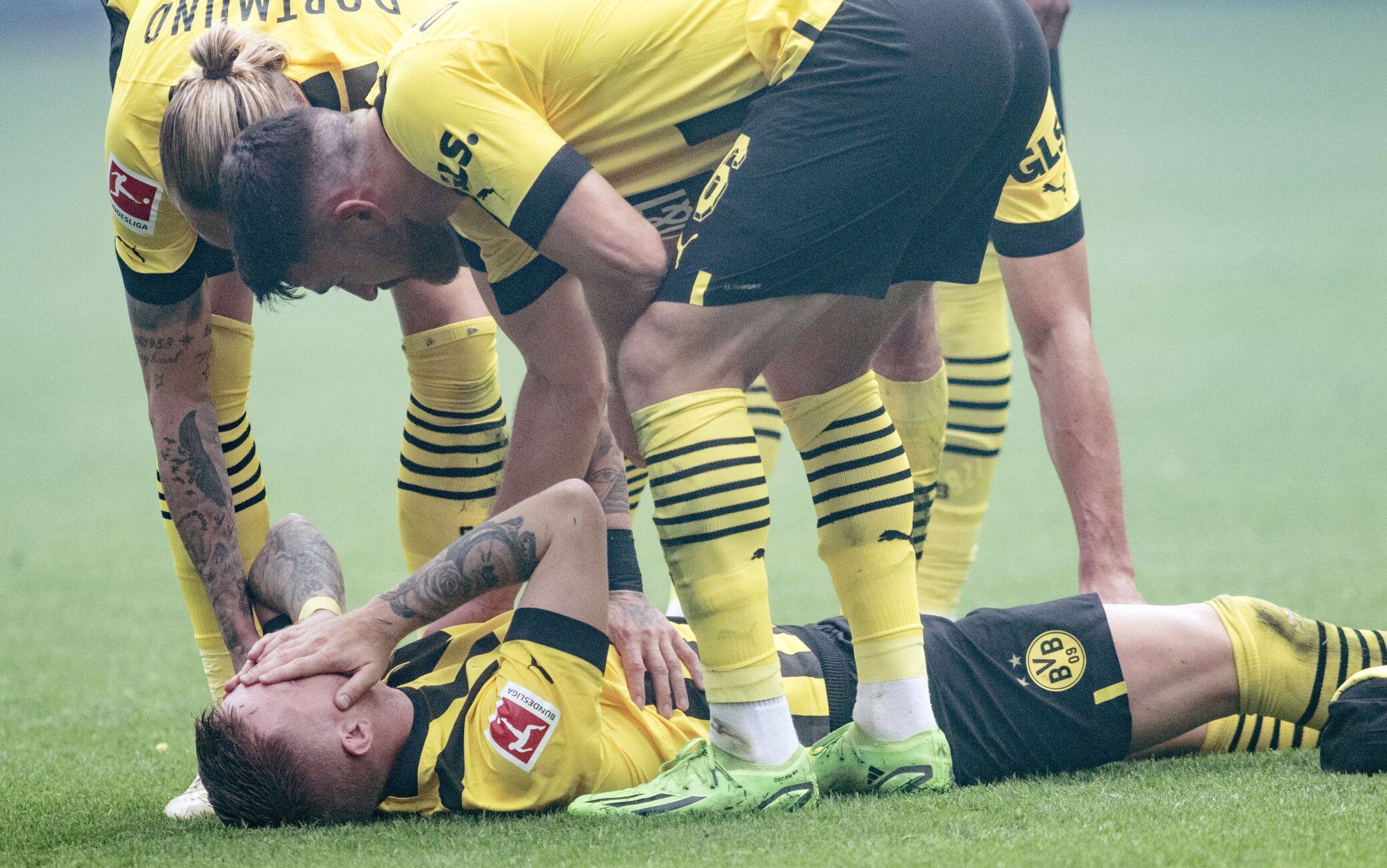 Le immagini dell'infortunio di Reus