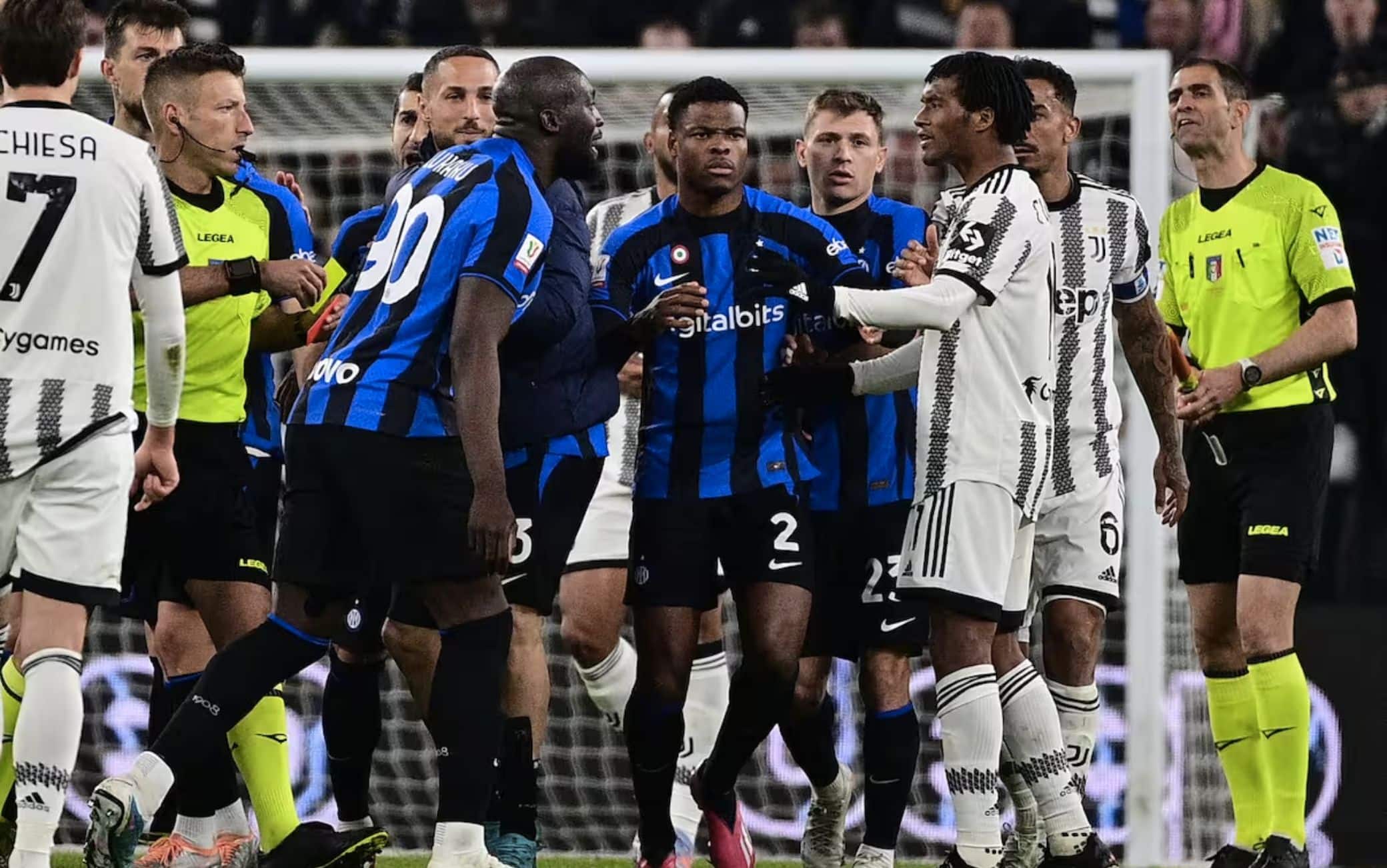 Lukaku e Cuadrado, la lite in Coppa Italia