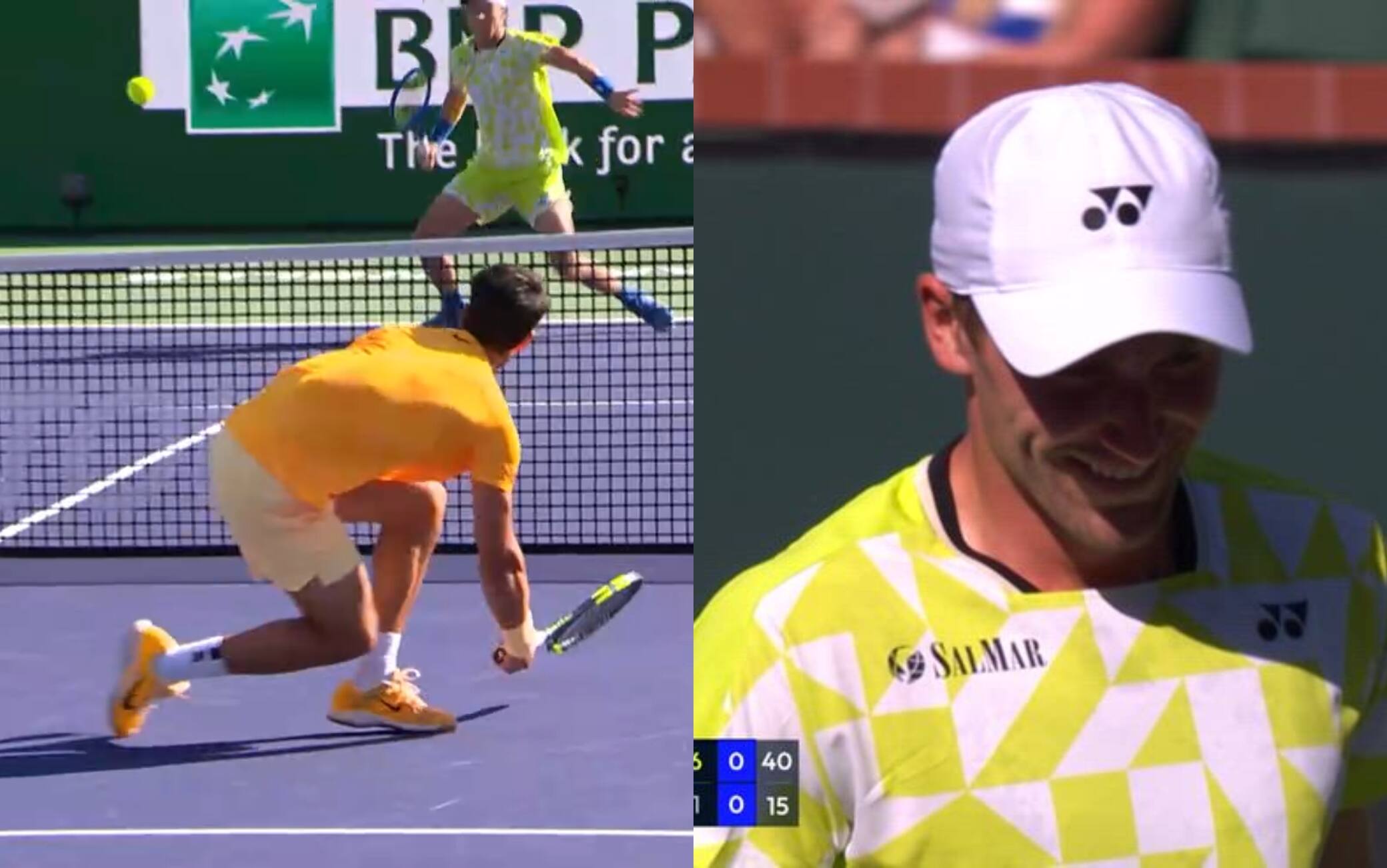 Indian Wells, magia di Alcaraz a rete: anche Ruud si ferma e applaude. VIDEO