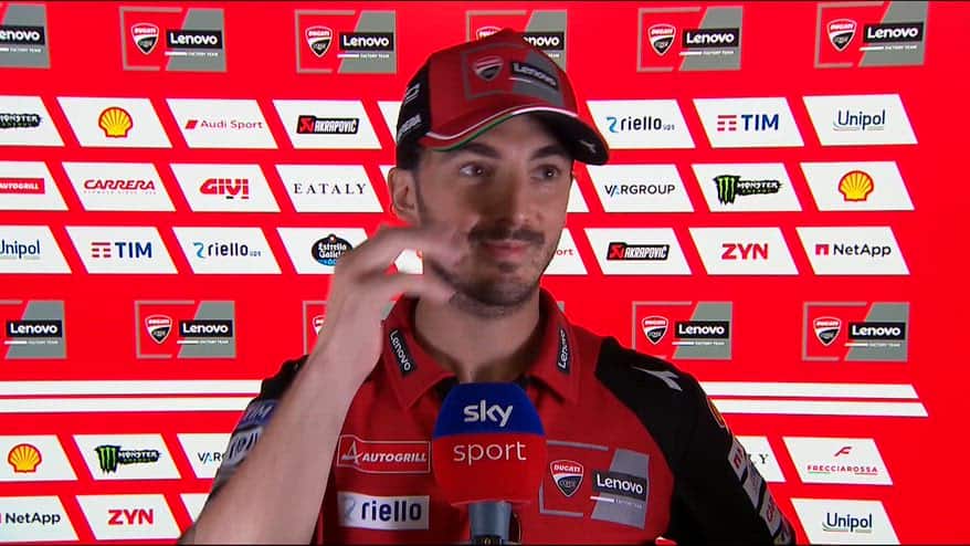 Bagnaia: "Degrado gomma importante, in generale non ho grip"