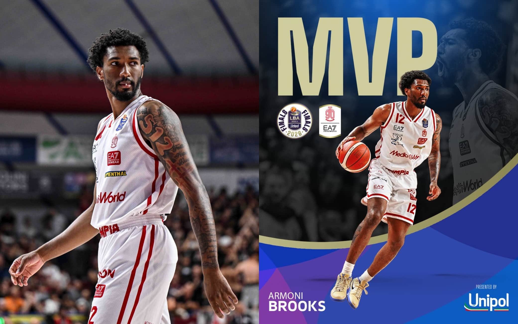 Milano vince lo scudetto e Armoni Brooks è premiato come MVP delle LBA Finals