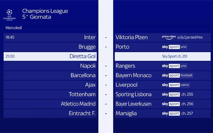 Mercoledì 26 ottobre