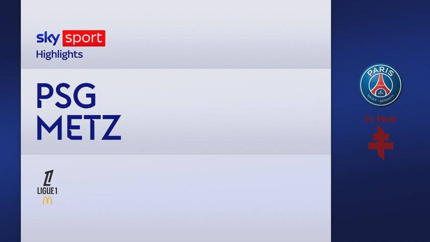 Psg-Metz 3-0: gol e highlights