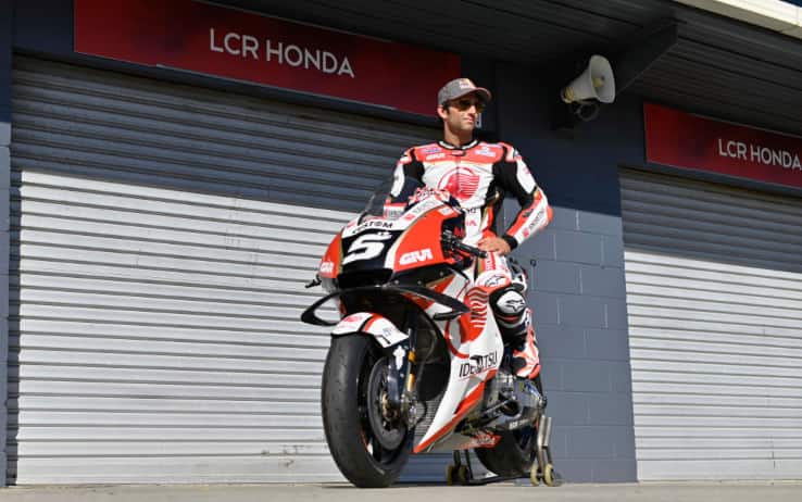 Zarco in sella alla Honda Lcr