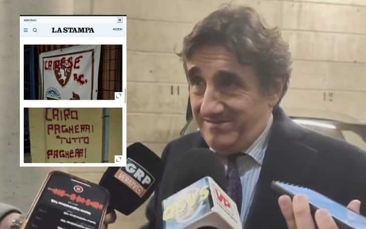 Torino, odio e minacce contro Cairo: “Mi dispiace per chi lo ha fatto”