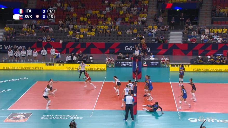 Eurovolley, Italia-Slovacchia 3-0: gli highlights