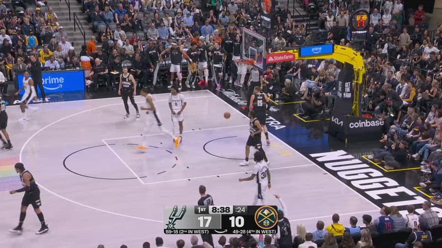 NBA, 34 punti di Victor Wembanyama contro Denver