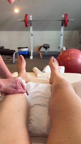 Lindsey Vonn già in piedi: allenamento in palestra