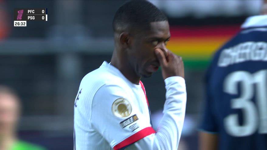 Infortunio Dembélé, problema al polpaccio in Paris-Psg