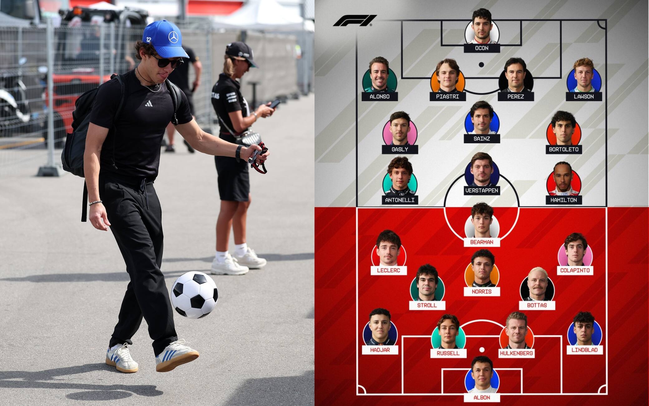 F1, se i piloti venissero divisi in due squadre di calcio: 'febbre Mondiali' al paddock