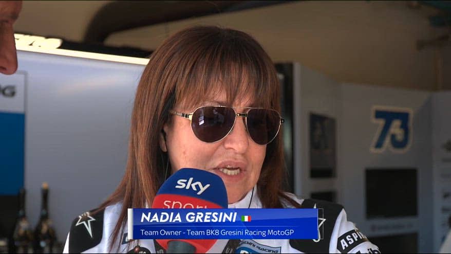 Nadia Gresini: "Impossibile trattenere le lacrime qui"