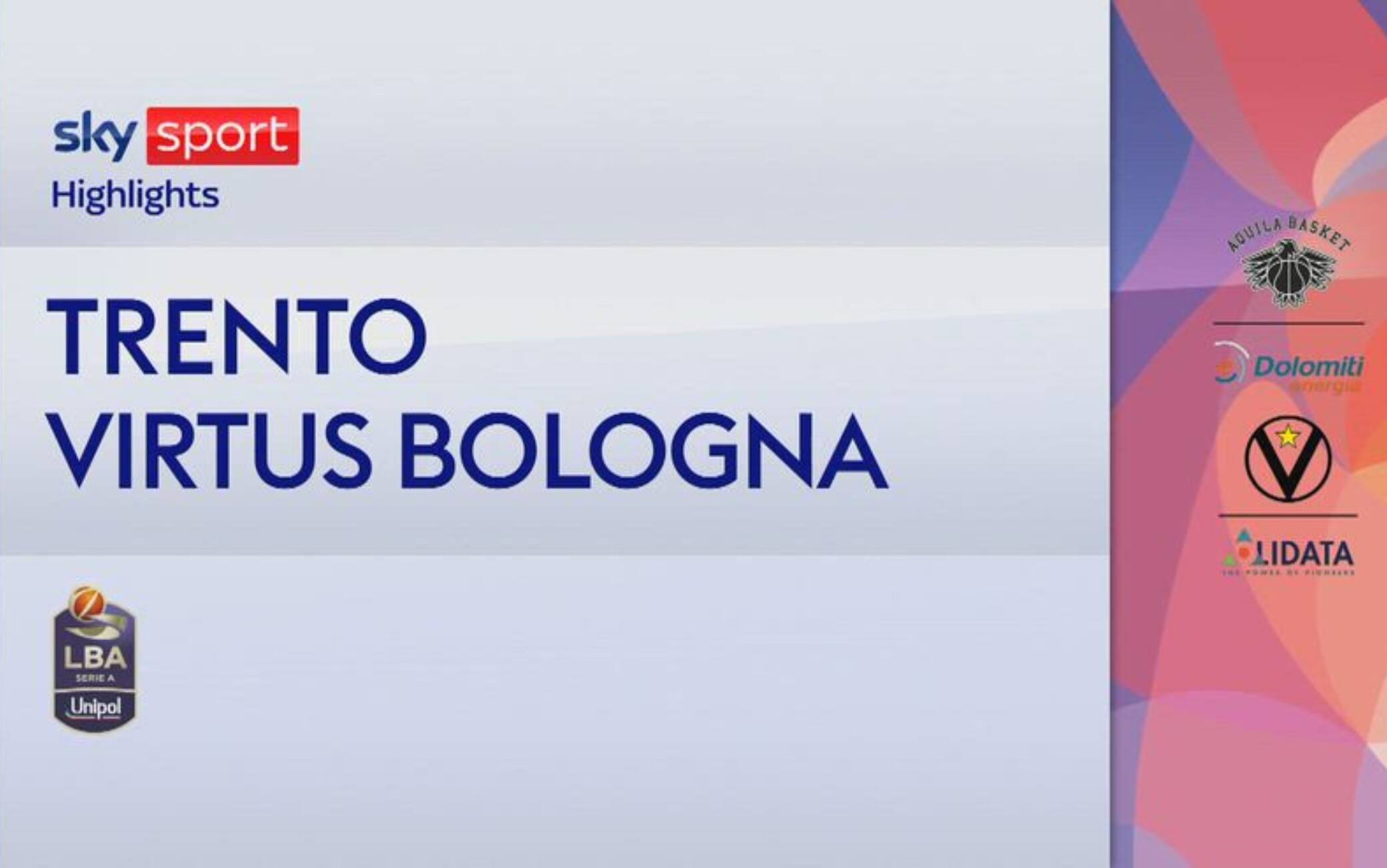 Playoff Serie A Basket, Trento-Virtus Bologna gara-3 102-85: highlights