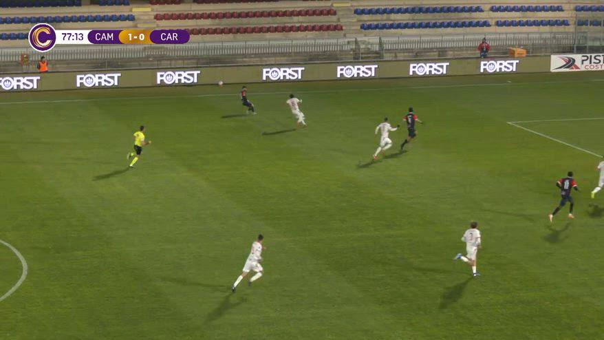 Bifulco, che pallonetto! Il gol del 2-0 in Campobasso-Carpi
