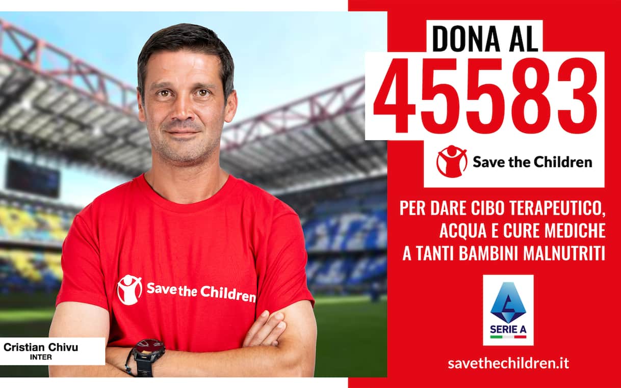Serie A a sostegno di Save the Children per la Campagna Emergenza fame ...