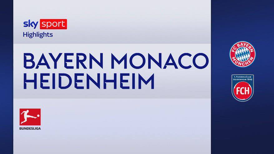 Bayern Monaco-Heidenheim 3-3: gol e highlights