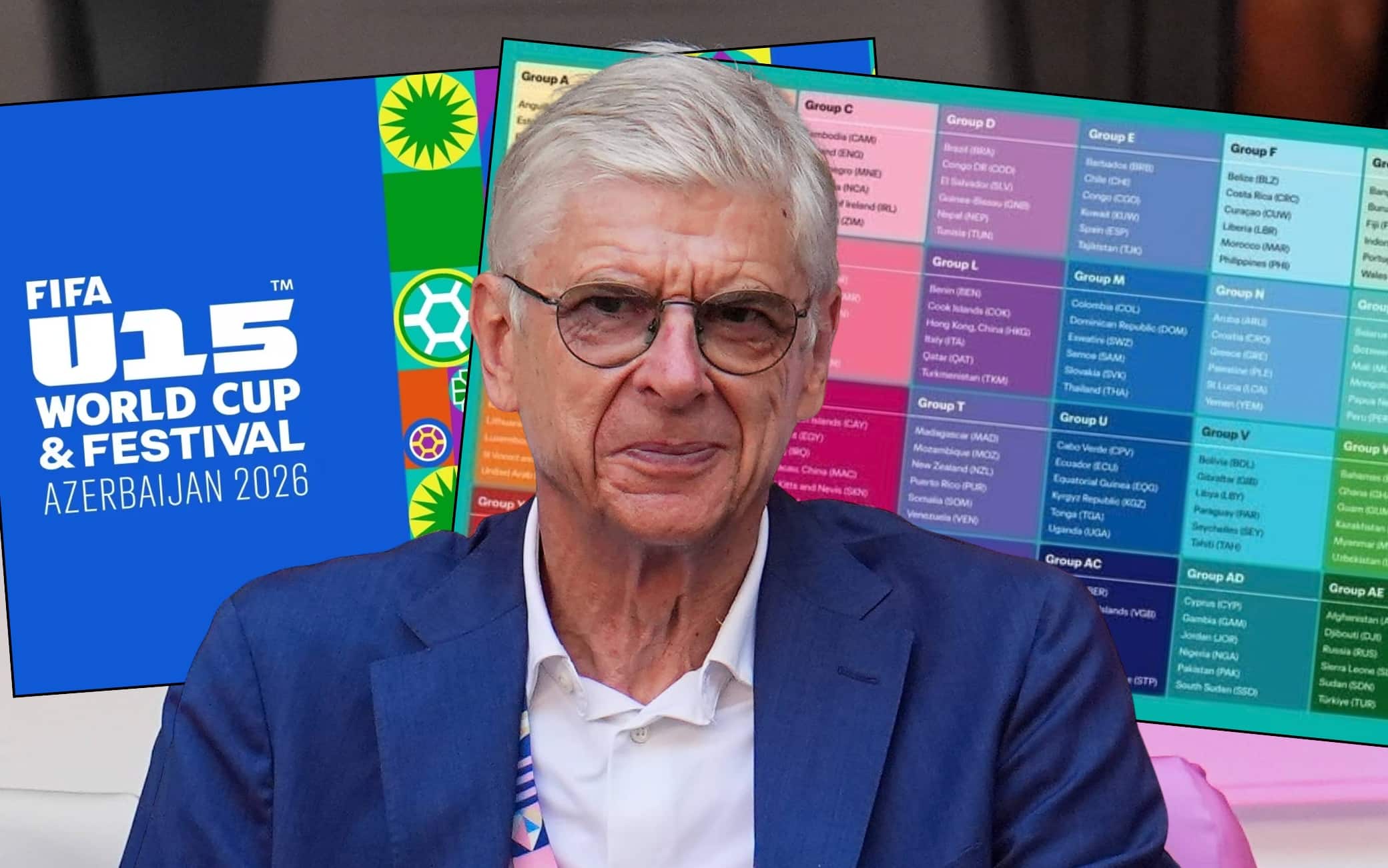 Mondiali di calcio ideato da Wenger con 191 nazioni, 3000 giocatori e 1000 partite