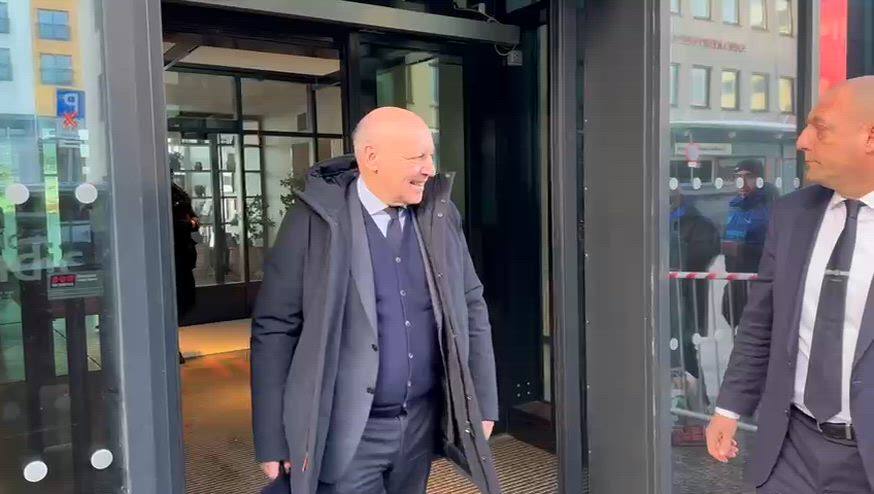 Inter, Zanetti e Marotta escono dal pranzo Uefa