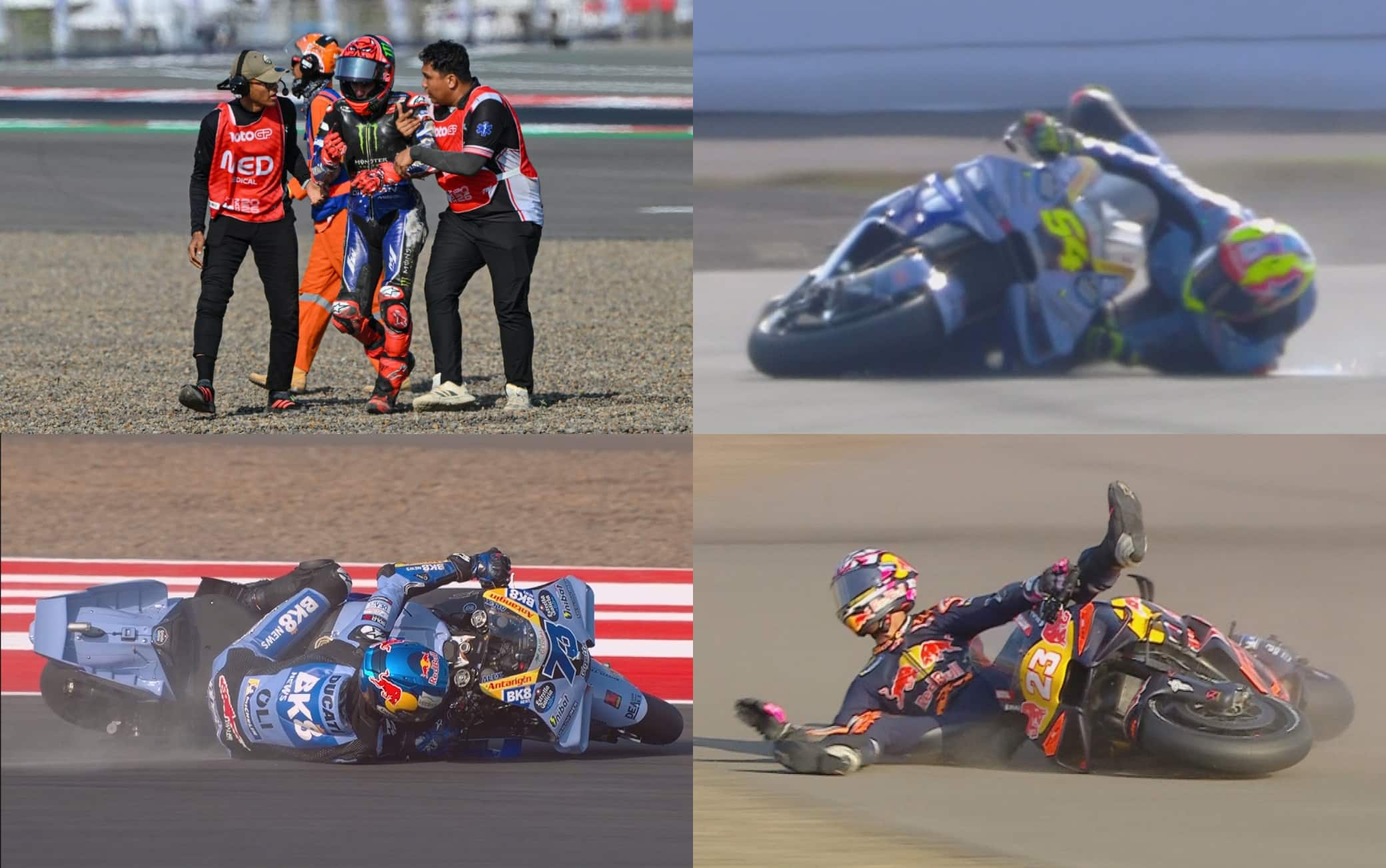 MotoGP Indonesia: cadute nelle pre-qualifiche a Mandalika