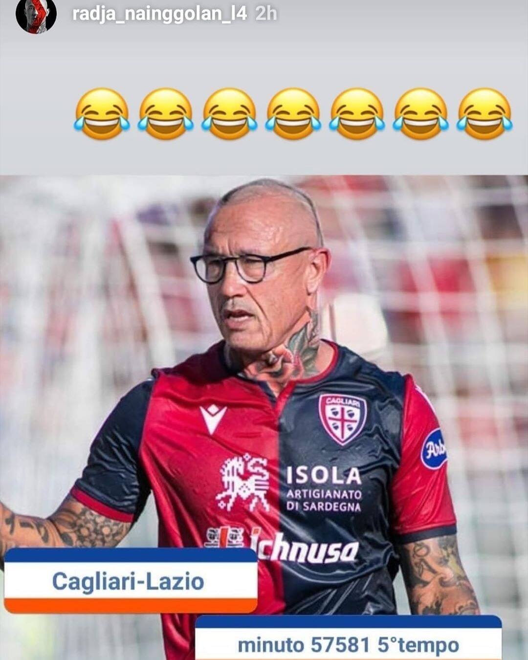 Cagliari, Nainggolan su Instagram