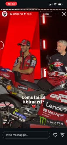 Bagnaia, la standing ovation dei tifosi Ducati al Wdw