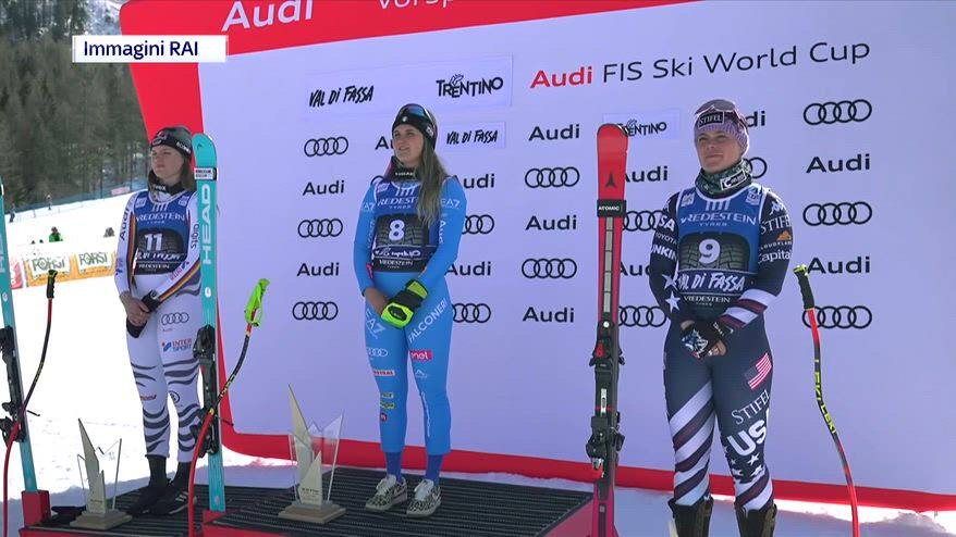 Sci, Pirovano trionfa nella discesa in Val di Fassa
