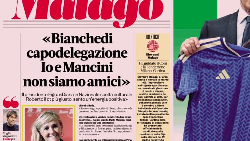 Bianchedi capo delegazione Nazionale, caso incompatibilità