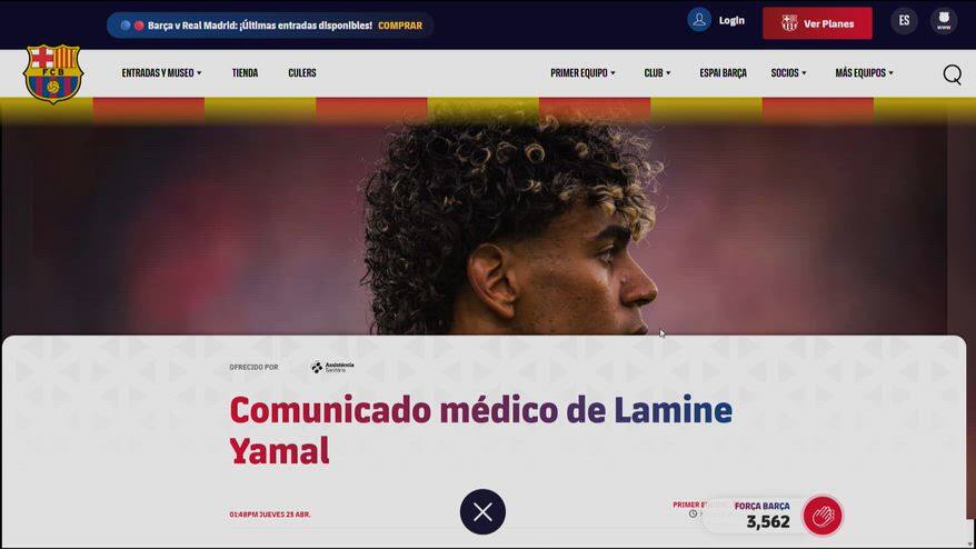Yamal, lungo infortunio: stagione finita ma i Mondiali...