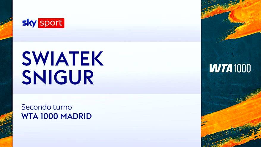 Swiatek-Snigur: highlights Wta Madrid. VIDEO