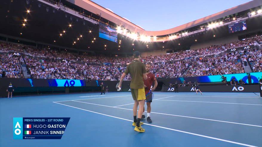 Sinner-Gaston, i punti migliori del match degli Australian Open