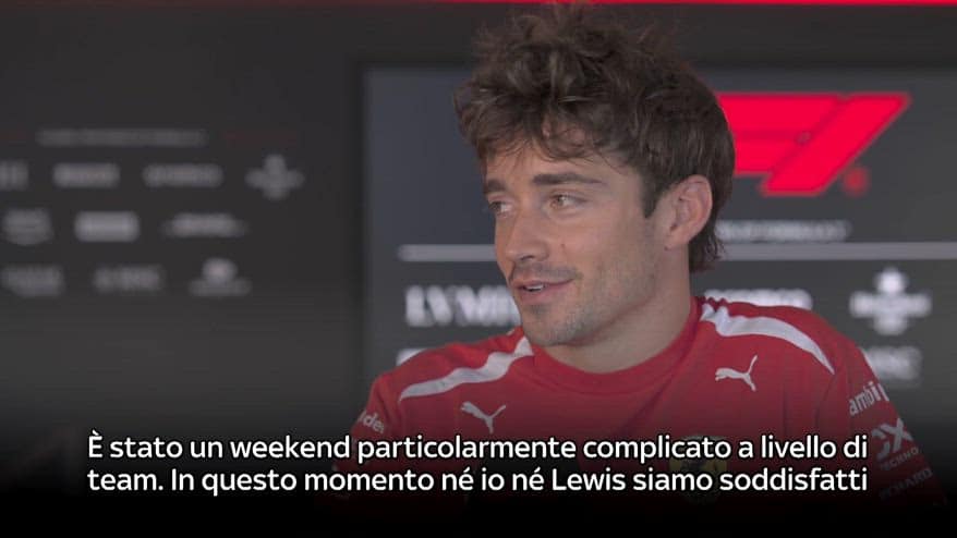 Leclerc: "Nè io né Lewis soddisfatti di questo venerdì"