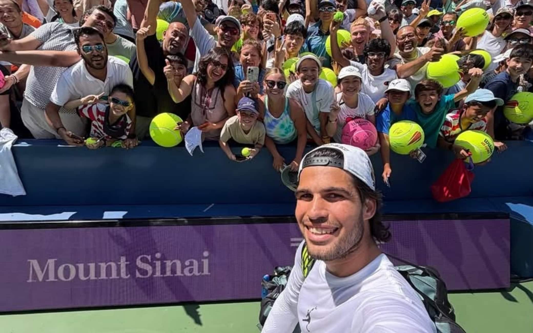 Alcaraz, primo allenamento a New York in vista dello US Open