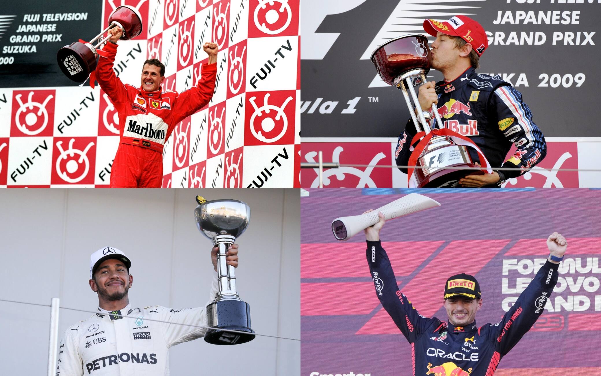 Formula 1, l'albo d'oro a Suzuka dal 2000 ad oggi: dominio Mercedes e Red Bull dal 2012
