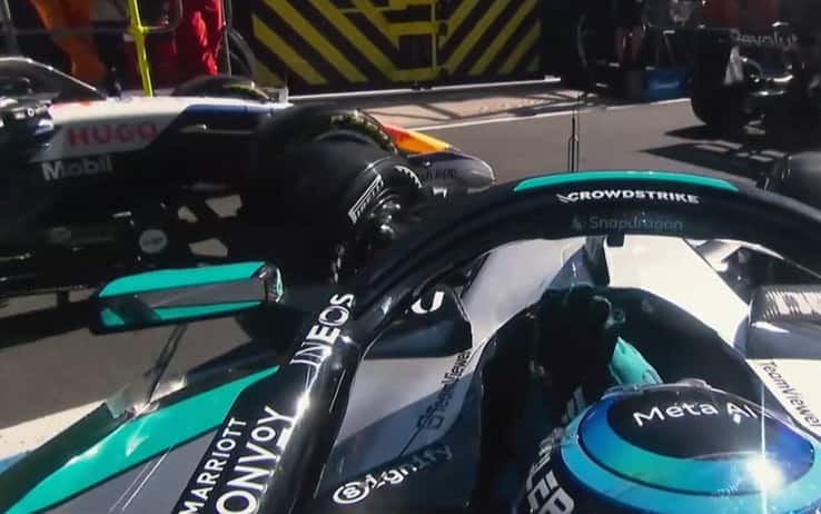 Russell-Lindblad, contatto nei box nelle Libere 2. VIDEO