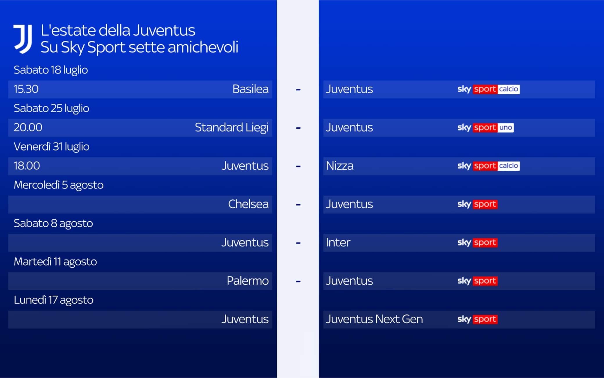Amichevoli Juve
