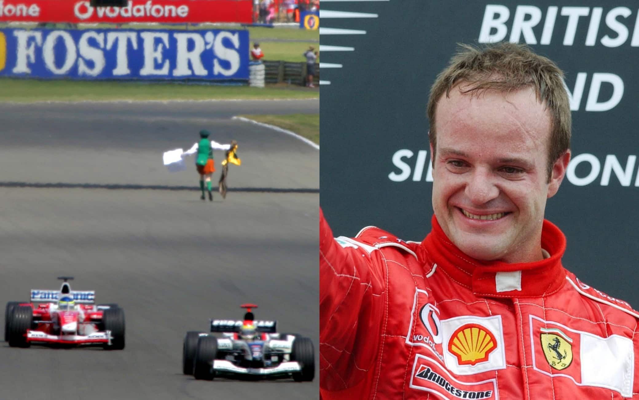 F1 a Silverstone: la vittoria con invasione di Barrichello nel 2003