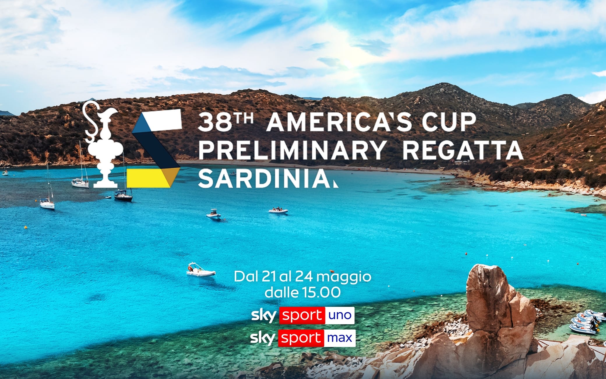 America's Cup, le regate preliminari a Cagliari. Da oggi live su Sky