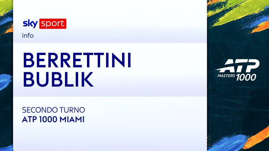 Berrettini-Bublik: highlights Atp Miami