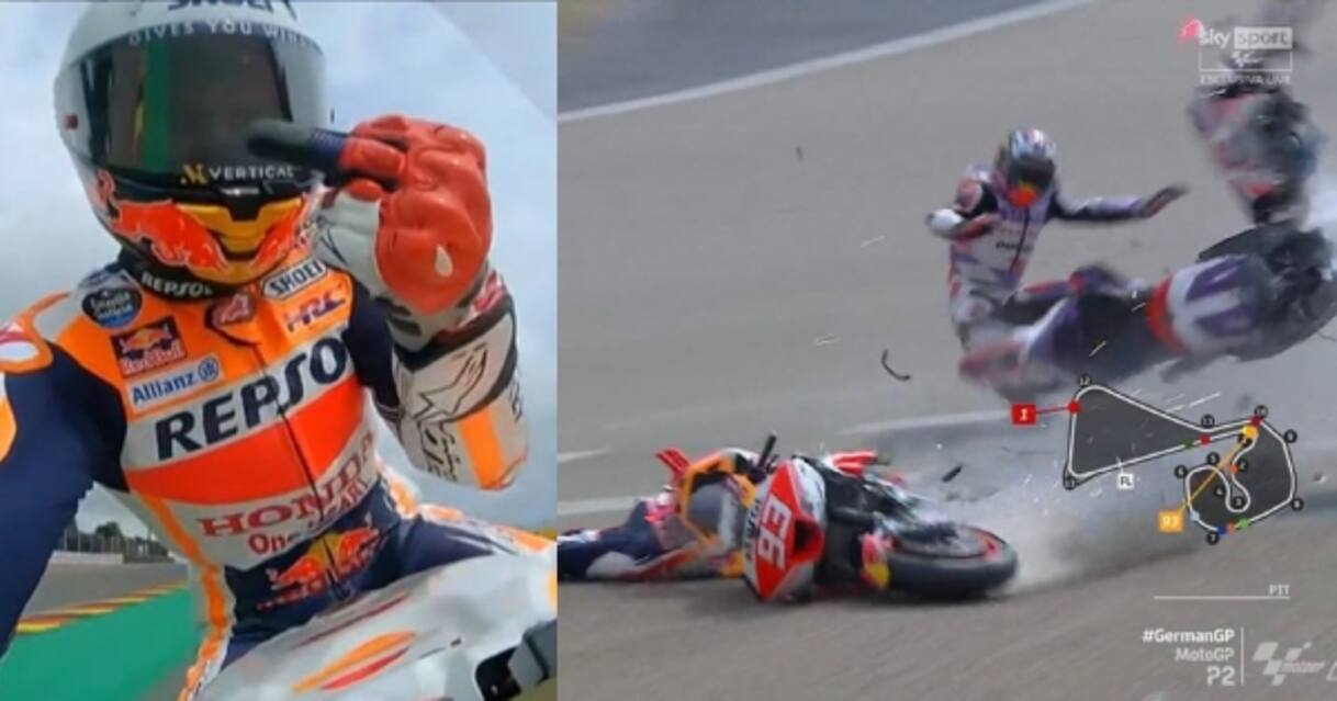Marquez Zarco, incidente nelle prove libere del GP Germania. VIDEO ...