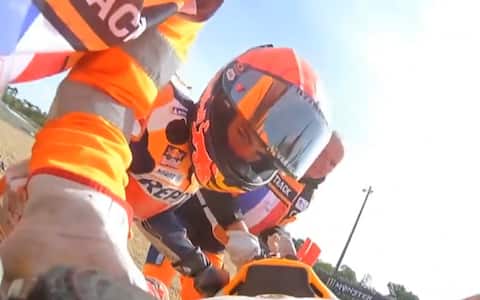 MotoGP, due cadute per Marc Marquez nelle Libere a Le Mans nel giorno ...