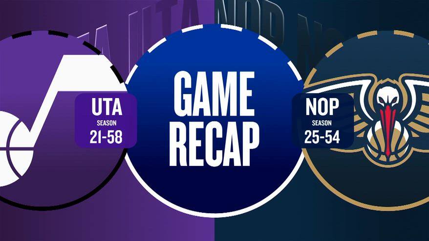 NBA Highlights: New Orleans-Utah 156-137
